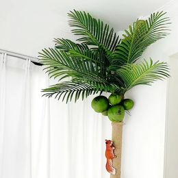 Artificial Coconut Palm Leaves Stems Fake Tree for Home Office Party Arrangement Wedding Decoration 240407