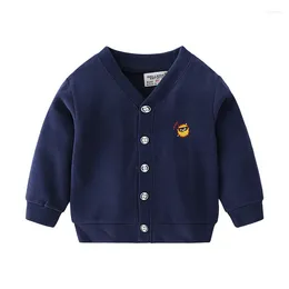 Jackets Suitable For Boys 3-8 Years Old Fall Casual Coat V-neck Style