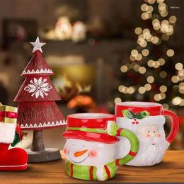 Mugs Christmas Ceramic Drinking Cup Heat Resistant Coffee Containers Table Decor For