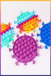 Virus style Reliver Stress Toy Rainbow Push Bubble Antistress Toys Adults & Children Sensory Toys to Relieve Autism3626789