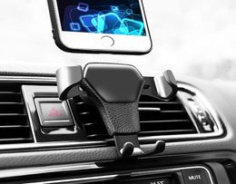 Automatic Locking Gravity Universal Air Vent GPS Cell Phone Holder Car Mount Stand Grille Buckle Type Compatible for iPhone Androi7604980