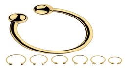 Massage Items Male Chasity Stainless Steel Penis Ring 6 Sizes Gold Silver Cock Rings Sexy Toys for Men Male Masturbate Men039s 5658203