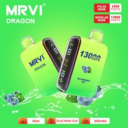 Original Geek Bar 15K MRVI Dragon Pulse Mode 13000 6500 Puffs Vapes Disposable Puff 13K With Smart Screen Display 20ml Prefilled Pod E Cigarette Vaper