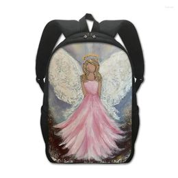 School Bags Angel With Broken Wings Young Girls Boys Backpack For Teenager High-capacity Children Bag Bagpack Student Shoulders