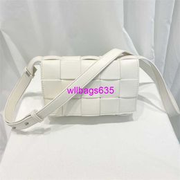 Leather Shoulder Bags BottegVeneta Designer Bags Divani Woven Pillow Bag Cassette Small Square Bag Magnetic Buckle 15 Grid Tofu Bag Single Sh have logo HB21R6