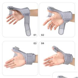 Wrist Support Composite Cloth Hand Brace Accessories Adjustable Aluminium Alloy Grey Black Drop Delivery Sports Outdoors Athletic Outdo Dhlyo