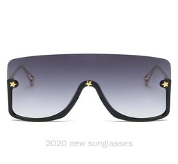 Sunglasses Orange Black Square Women 2021 Trending One Piece Eyewear Rectangle Shades Sun Glasses For Men NX7855001
