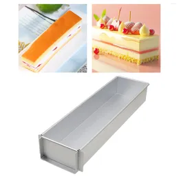 Baking Moulds Rectangle Cake Pan Tin Model Bread Tiramisu Muffin Aluminum