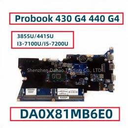 Motherboard For HP Probook 430 G4 440 G4 Laptop Motherboard With 3855U/4415U I37100U I57200U DA0X81MB6E0 905792001 905794601 DDR4