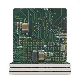 Table Mats Circuit Board Ceramic Coasters (Square) Funny Plate Cup Mat
