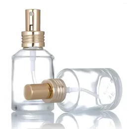 Storage Bottles 100 ML Spray Bottle Refillable Clear Glass Sprayer Travel Perfume Oil Cosmetic Containers