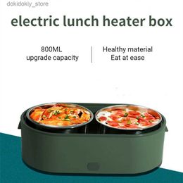 Bento Boxes Mini Lunch Box Electric Usb Charin Food Heater Container Car Home Portable Rice Cooker Warmer Stainless Steel Lunch Bento Box L49