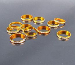 4mm Gold Tone Aluminum Rings Mixed Fashion Jewelry Ring 200pcs lots4573124