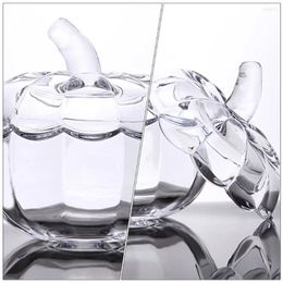 Storage Bottles 1pc Glass Jar Transparent Food Container Tea Can With Lid Favours Jars Lids