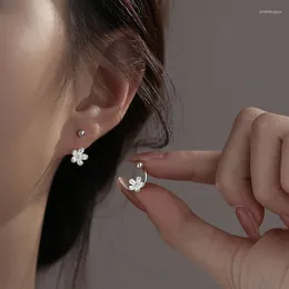 Stud Earrings Cute 925 Sterling Silver Simple Little Flower Fashion Jewellery And Korean Earring Party Gift