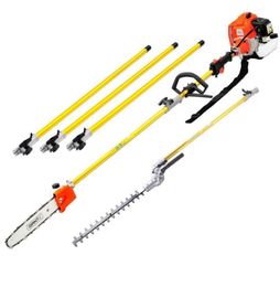 New Model Garden Use Trimmers 2 stroke Engine52CC Gasoline Powered Pole Chain SawHedger Attachment with 3PCS extension4665023