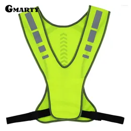 Racing Jackets Unisex Motorcycle Reflective Vest Durable Clothing Adjustable Safety Elasticity For Night Running Cycling Walking