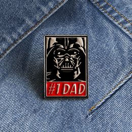 Boys science fiction dad hero enamel pin childhood game movie film quotes brooch badge Cute Anime Movies Games Hard Enamel Pins