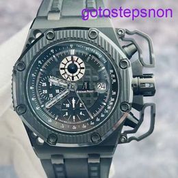 Highend AP Wrist Watch Epic Royal Oak Offshore Series 26165 Limited Edition War Survivor Black Ceramic/Titanium Material Mens Watch