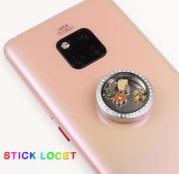 carvort stick floating locket for cellphone 30mm stainless steel living lockets memory stone charm storage box 3m include2605755