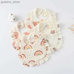 Śliniaki Burp Zbolone ubrania w stylu koreańskim karmienie dziecka ślinienie śliniane kwieciste niemowlęta śliną Saliw Ręcz