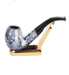 New male resin pipe removable cleaning Philtre like marble cigarette holder curved hammer bucket8018107