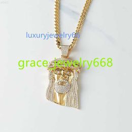 2020 Mens 925 Silver 10k Solid Gold Iced Out Moissanite Hip Hop Jewellery Jesus Piece Charm Pendant for Necklace