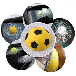 Window Stickers 3D Spoof Sticker Smashed Crack Tennis Baseball Decal Broken Joke Prank