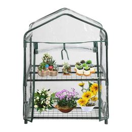 Outdoor For Garden Gardening Warm Waterproof Greenhouse Portable Mini Planter House Flower Frame Meaty Sun Room house Cover 240415