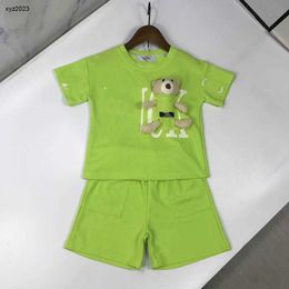 Fashion baby tracksuits Pocket Doll Bear Design summer suit kids designer clothes Size 90-150 CM boys T-shirts and shorts 24April