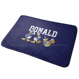 Carpets Donal Duck Entrance Door Mat Bath Rug Cartoon Movie Animation Mouse Games Della Black Legend Kids