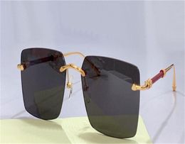 New fashion design men sunglasses PAHABZ25 square lens K gold frame highend generous style outdoor uv400 protective glasses1939196