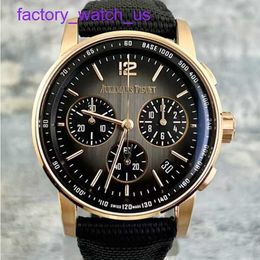 Iconic AP Wrist Watch CODE 11.59 Series 26393OR Rose Gold Black Plate Mens Fashion Leisure Business Sports Mechanical Timing Watch