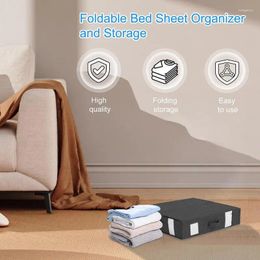 Storage Bags Bed Sheet Organiser 2 Visual Windows Linen Closet Bedding Bag Foldable Blankets For Household