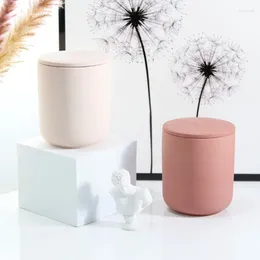 Candle Holders 2pcs 10oz/325ml MaCeramic Holder Without Lid Cylinder Jar 8x8x9cm Cup For Home Decoration