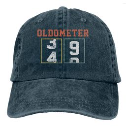 Ball Caps 40 Years Oldometer Birthday Baseball Cap Men Old In 1981 Colors Women Summer Snapback