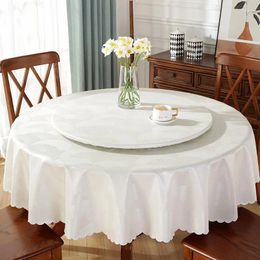 Table Cloth Great Circle Waterproof And Oil Proof Disposable Household Round Cloth_AN3032