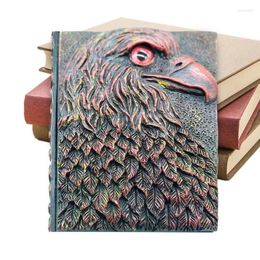 Decorative Figurines Vintage Leather Embossed Diary Notebook Lined Eagle Bookmarks Sketchbook And Planner Writing Gift