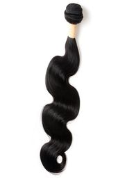 Brazilian One Bundle 100 Human Hair Body Wave Bundles Double Hair Wefts Natural Color Body Wave 1pcs One set9670918