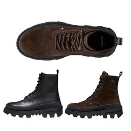 Tragen resistente Wellensohle -Stiefel Männer mit Box Plattform Männer Schuhe Erhöhen der Höhen -Superstar -Designer Luxus Scarpe Floor Walk Simpleicy Walk Outdoor Outdoor
