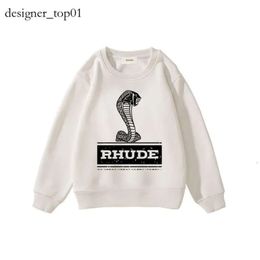 Mens Hoodie Brand Designer Rhude Hoodie Luxury Designer Kid Hoodie Letter RHUDE Clothing Baby Sweaters Fashion Sweatshirt Child Clothes Full Sleeve Pullover 9302