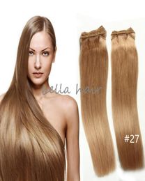 2pcslot 1424inch Brazilian Malaysian Indian Peruvian Hair Blonde Human Weft Hair Extensions 100gp Bella Hair3592888