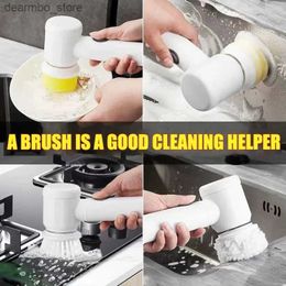 Cleaning Brushes 1PC Handheld Rechareable Electric Scrubber Kitchen Bath Tile Multi-function Cleaner Brush Tool Easy To Use L49