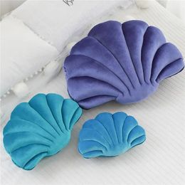 2024 Cushion Decorative Pillow Love Present Soft Fleece Chic Fresh Sea Shell Shape Warm Home Sofa Car Decorating for decorative pillow love