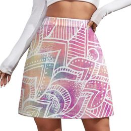 Skirts Colorful Mandala Mini Skirt Japanese Fashion Korean Ladies Summer In Dresses