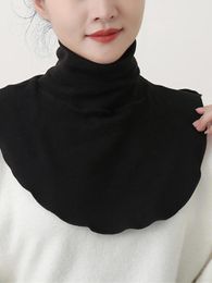 Scarves False Collars Womens Modal Half Collar Fashion Solid Colour Turtleneck High Neck Cover Detachable For Women