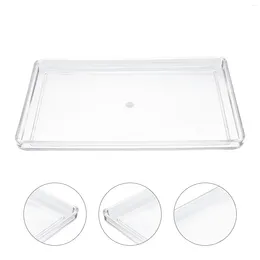 Plates Acrylic Storage Tray Clear Plastic Table Household Plate Paper Towels Fruit Banquet Eco-friendly Dinner