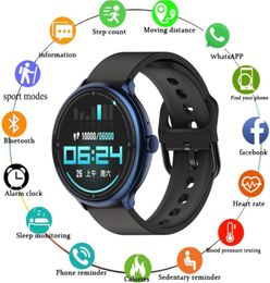 45mm Smart Watch IP68 Waterproof Real Heart Rate Wrist Watches Drop mood tracker answer call passometer boold pressure May15218988317812