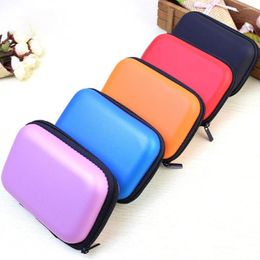 Storage Bags Headphone Protective Box Colourful Case Travel Bag For Earphone Data Cable Charger Container Coin