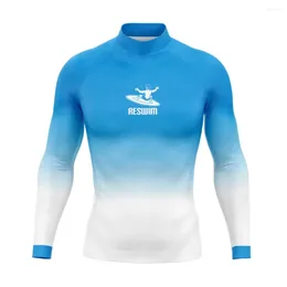 Women's Swimwear Summer Mens Rash Guard Swimsuit Long Sleeve Surf Swim T-Shirt UPF 50 Tops Skinsuit Sports Diving Clothes Rashguard